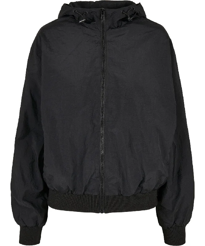 Black - Women's crinkle batwing jacket Fleece Fabric Down Fabric Feather Fabric Fleece Fabric Down Fabric Feather Fabric Black - Women's crinkle batwing jacket Fleece Fabric Down Fabric Feather Fabric Fleece Fabric Down Fabric Feather Fabric