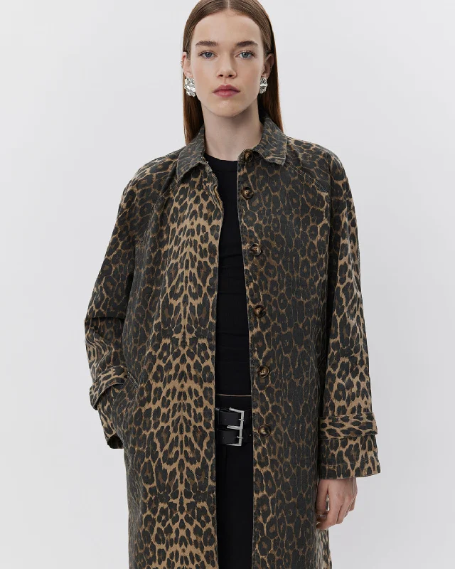 FILIPASW COAT - Light brown leopard Striped Polka Dot Floral
