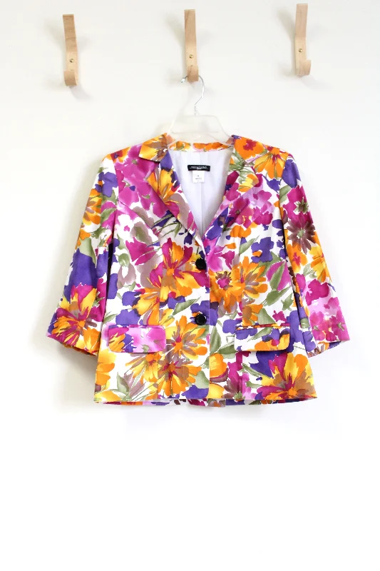Notations Floral Blazer | M Women's Handmade Blazer