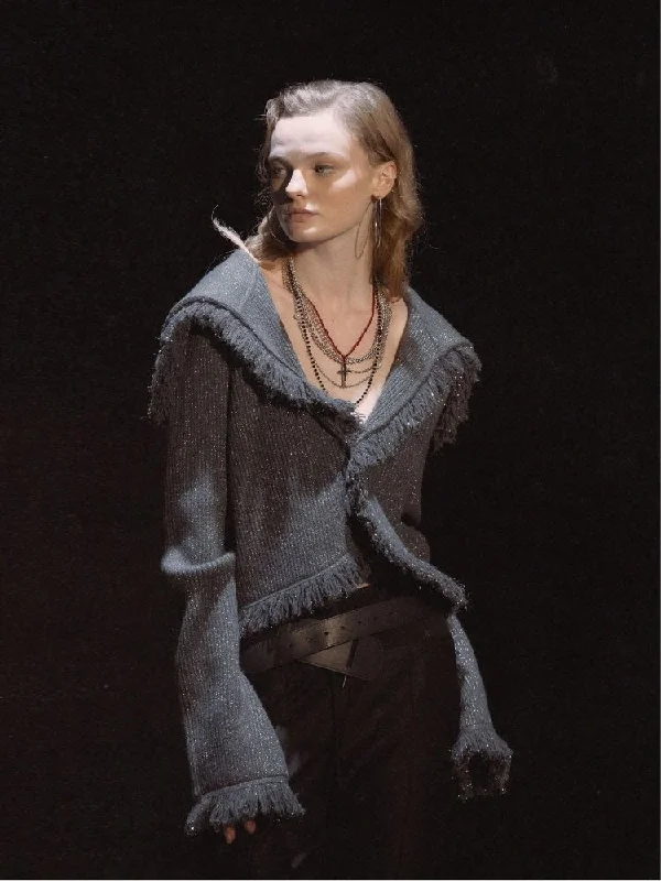 Warm Fringe Woolen Knit Jacket【s0000006452】 Stand-Up Collar Roll-Neck Collar Turtle Neck Stand-Up Collar Roll-Neck Collar Turtle Neck Warm Fringe Woolen Knit Jacket【s0000006452】 Stand-Up Collar Roll-Neck Collar Turtle Neck Stand-Up Collar Roll-Neck Collar Turtle Neck
