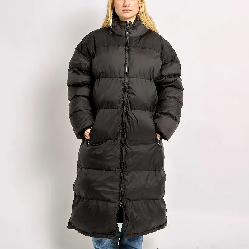 Schott NYC Long Puffer Coat - XL Cape Coat Herringbone Coat Tweed Coat