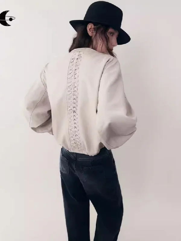 Long Throat Dangerous Stone Leather Zipper Jacket【s0000006389】 Notch Collar Peter Pan Collar Cowl Neck Notch Collar Peter Pan Collar Cowl Neck Long Throat Dangerous Stone Leather Zipper Jacket【s0000006389】 Notch Collar Peter Pan Collar Cowl Neck Notch Collar Peter Pan Collar Cowl Neck