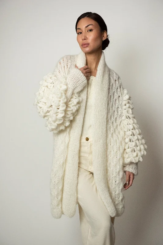 Mini Eva Lace Coat Pockets Sleeves Lining