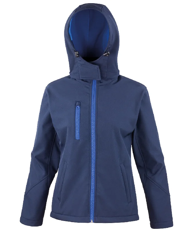 Navy/Royal - Women's Core TX performance hooded softshell jacket Notch Collar Peter Pan Collar Cowl Neck Notch Collar Peter Pan Collar Cowl Neck Navy/Royal - Women's Core TX performance hooded softshell jacket Notch Collar Peter Pan Collar Cowl Neck Notch Collar Peter Pan Collar Cowl Neck
