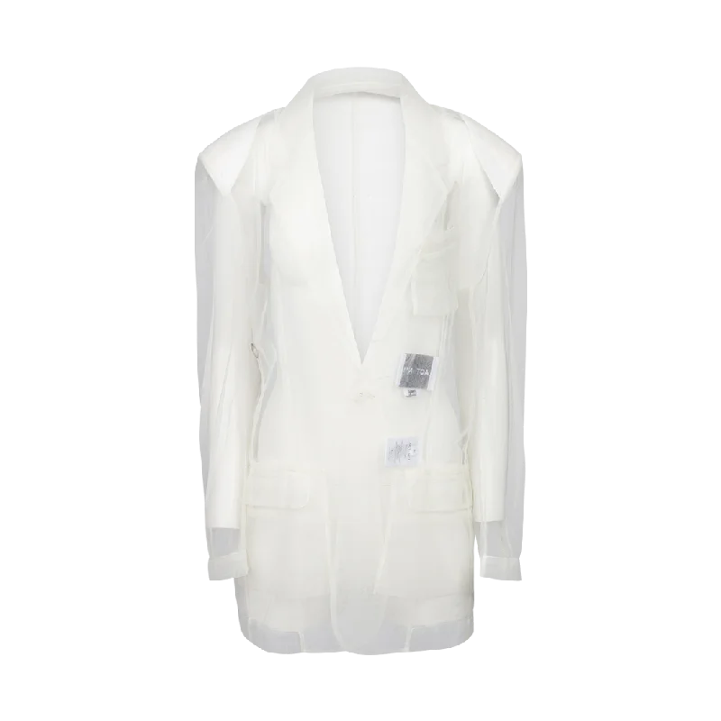 Sheer Tulle Blazer Women's Handmade Blazer