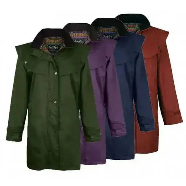 Jack Murphy Cotswold  3/4 Length Waterproof Riding Coats Striped Polka Dot Floral