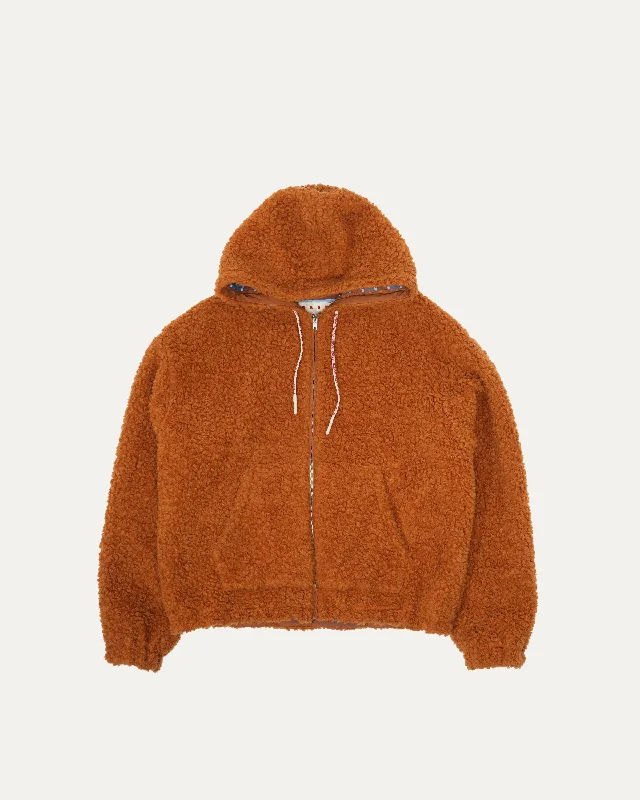 Hooded Teddy Fleece Jacket Zip Front Button Front Snap Front Zip Front Button Front Snap Front