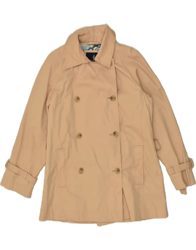 LONDON FOG Womens Double Breasted Trench Coat UK 14 Medium Beige Cotton Cape Coat Herringbone Coat Tweed Coat LONDON FOG Womens Double Breasted Trench Coat UK 14 Medium Beige Cotton Cape Coat Herringbone Coat Tweed Coat
