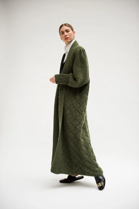 Maxi Olivia Cashmere Coat Off-the-Shoulder Jacket Double-Breasted Coat Single-Breasted Coat