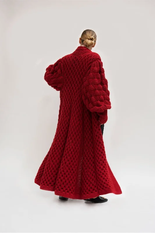 Julie A-Line Silhouette Coat Cape Coat Herringbone Coat Tweed Coat