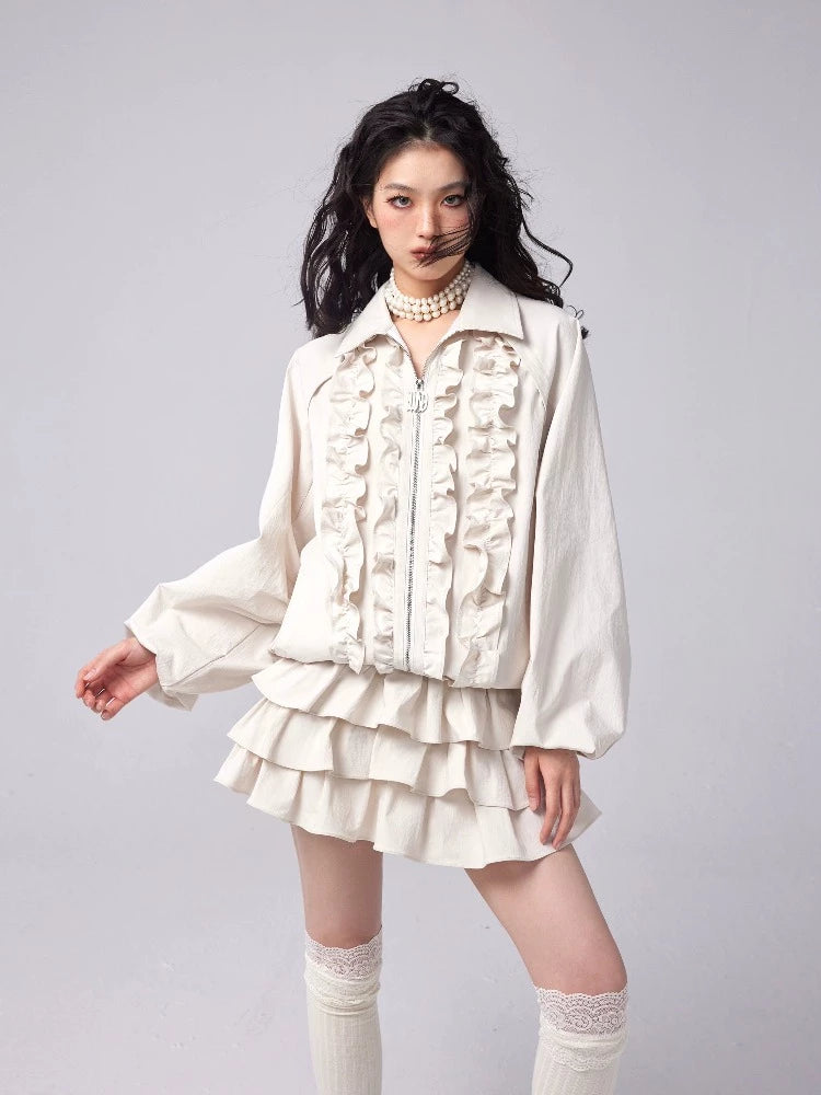 Ruffle jacket and cake skirt【s0000006539】 Print Jacket Jacquard Jacket Patchwork Jacket Print Jacket Jacquard Jacket Patchwork Jacket Ruffle jacket and cake skirt【s0000006539】 Print Jacket Jacquard Jacket Patchwork Jacket Print Jacket Jacquard Jacket Patchwork Jacket