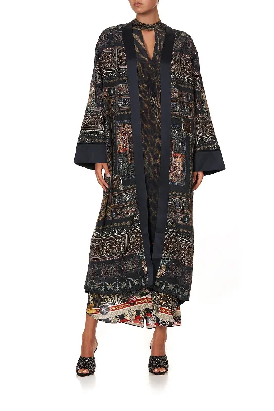 COAT WITH CUFF BANDS SON OF SEVEN QUEENS Buttoned Toggled Snapped