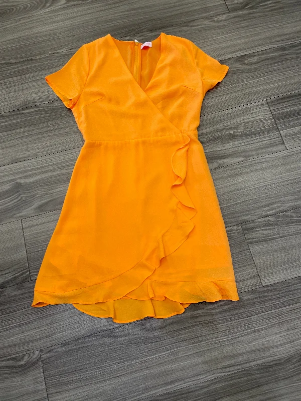 Dress Casual Short By Pink Lily In Orange, Size: M