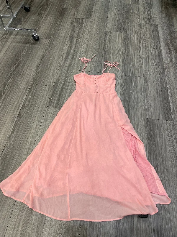 Dress Casual Midi By Abercrombie And Fitch In Pink, Size: S