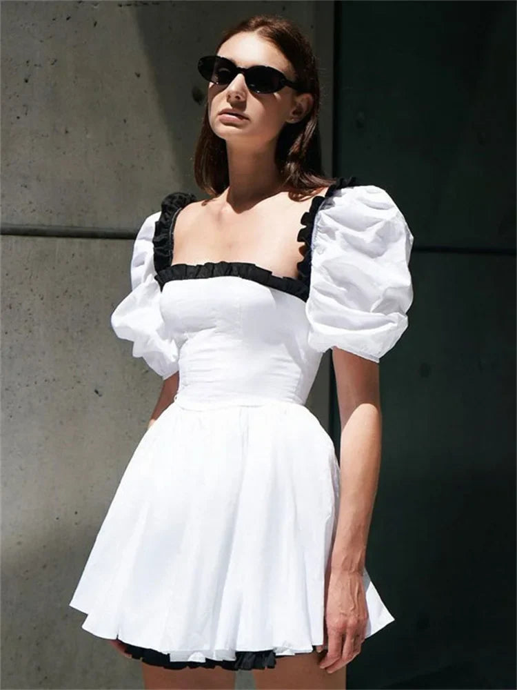FashionSierra - Stripe Knitted Backless Bodycon Bandage Contrast Color Spaghetti Strap Long Beach Summer New Casual Dress