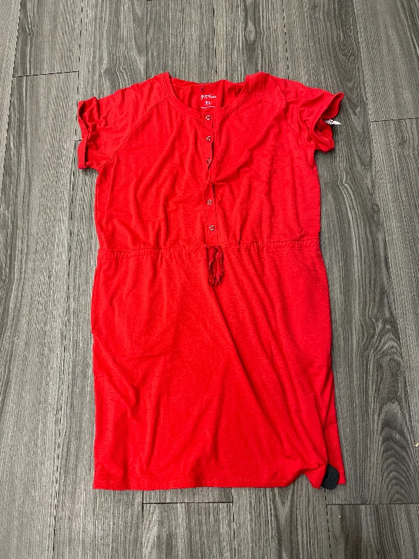 Dress Casual Short By Clothes Mentor In Red, Size: Xl