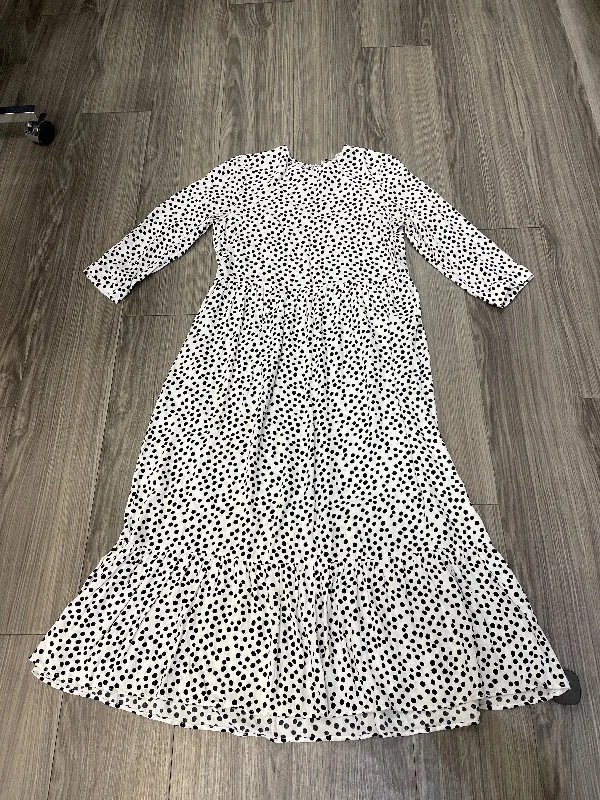Dress Casual Maxi By Zara In Polkadot Pattern, Size: S