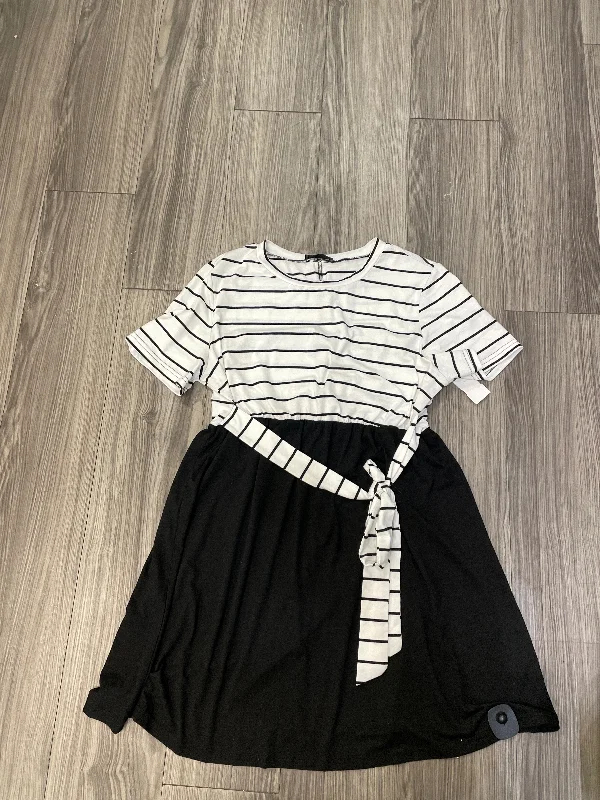 Dress Casual Short By Shein In Black & White, Size: Xl