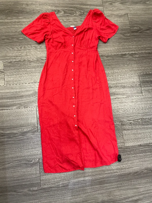 Dress Casual Maxi By Old Navy In Red, Size: M