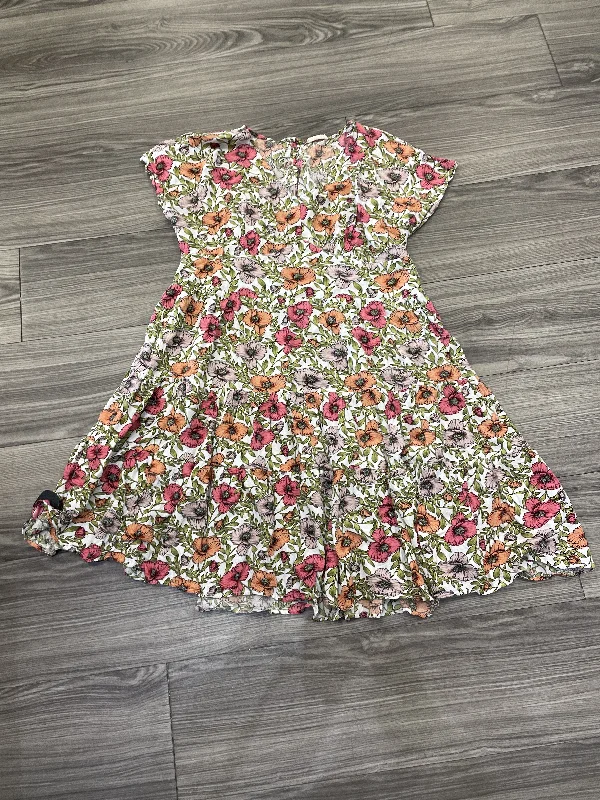 Dress Casual Short By Kori America In Floral Print, Size: S