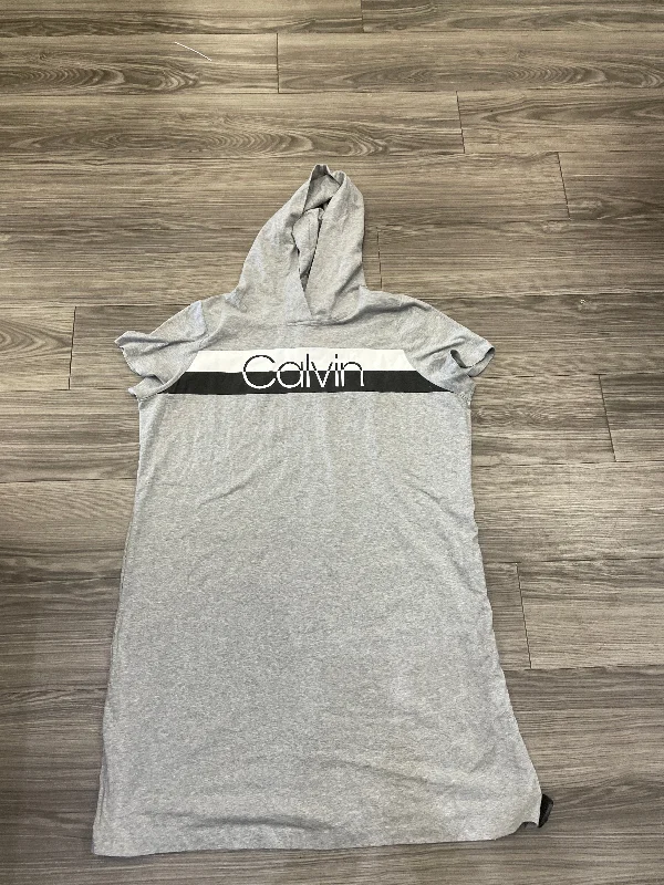 Dress Casual Short By Calvin Klein In Grey, Size: 1x