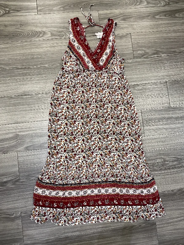 Dress Casual Maxi By Knox Rose In Floral Print, Size: Xl
