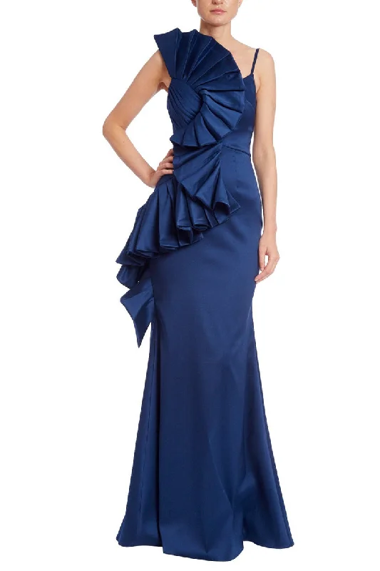 Badgley Mischka EG3856 Long Formal Pleated Evening Dress Tunics Essential wardrobe