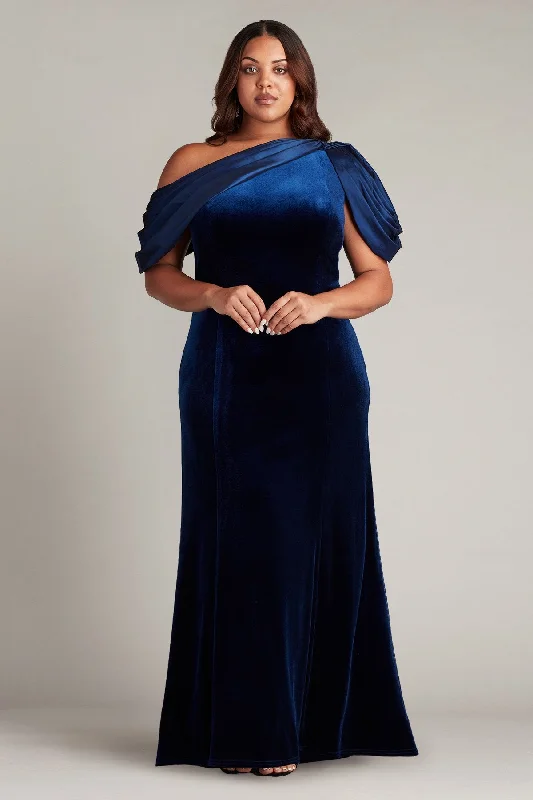 Tadashi Shoji BAL22037LQ Long Formal Velvet Fitted Evening Dress Tunics New arrival