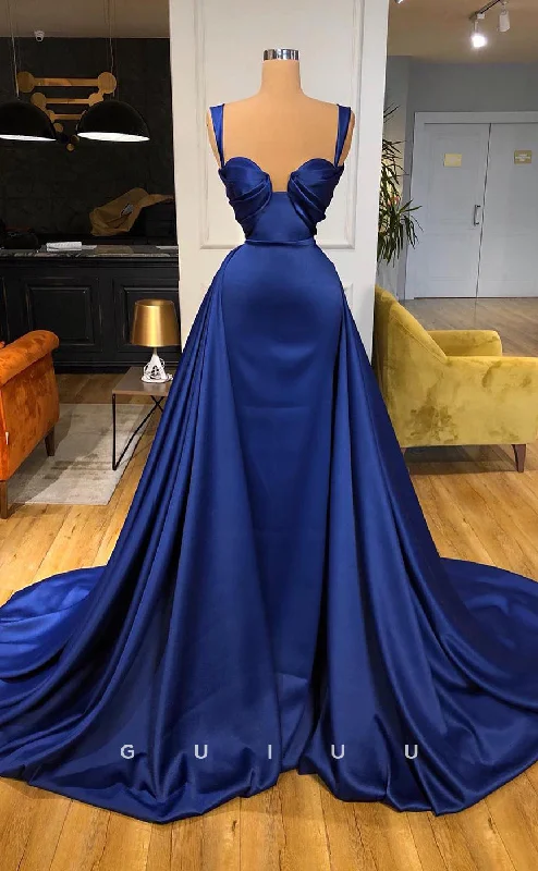 G2610 - Classic & Timeless A-Line Spaghetti Straps Prom Evening Dresses With Train Turtleneck Warm Winter G2610 - Classic & Timeless A-Line Spaghetti Straps Prom Evening Dresses With Train Turtleneck Warm Winter