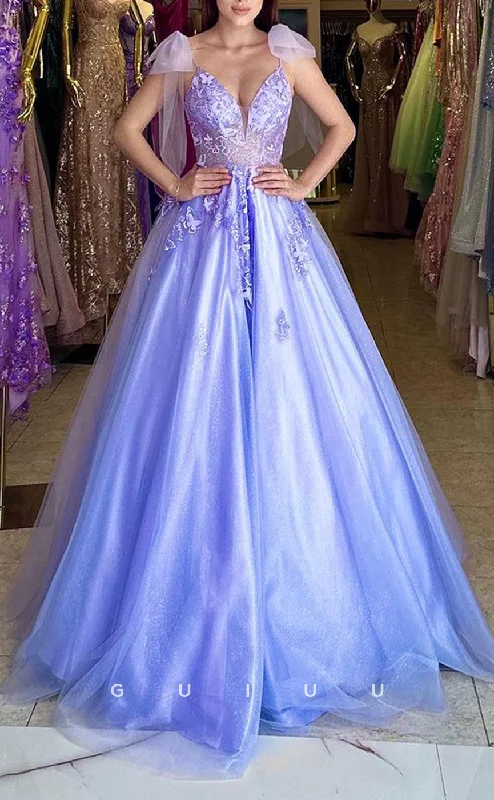 G2771 - Classic & Timeless A-Line Glitter Straps Bow Applique Prom Evening Dress Tunics Occasion special G2771 - Classic & Timeless A-Line Glitter Straps Bow Applique Prom Evening Dress Tunics Occasion special