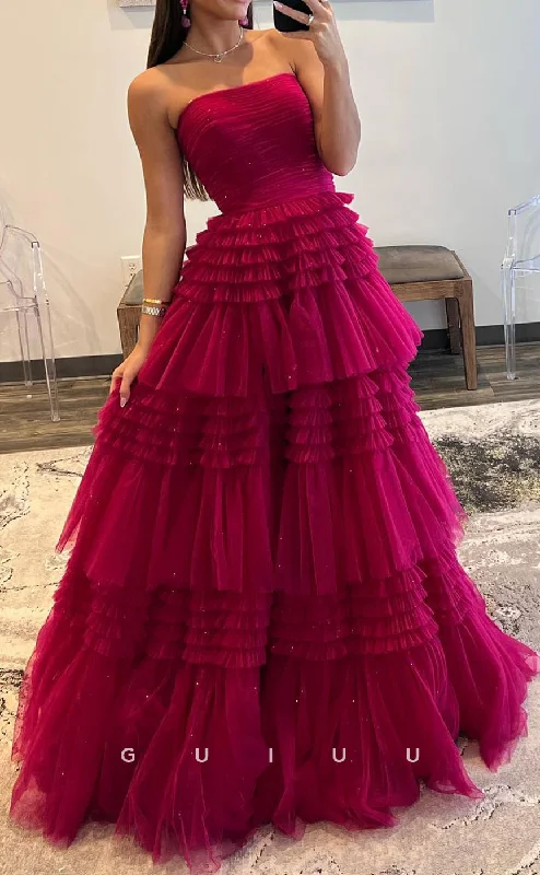G2779 - Chic & Modern A-Line Glitter Strapless Ball Gown Long Prom Evening Dress Tunics Travel practical G2779 - Chic & Modern A-Line Glitter Strapless Ball Gown Long Prom Evening Dress Tunics Travel practical