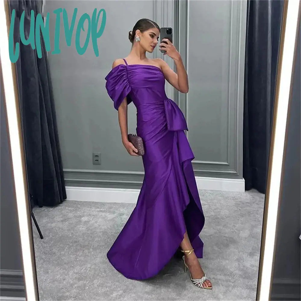 Lunivop Strapless Purple for Wome Evening Dresses Asymmetrical Sexy Mermaid Prom Gowns 2024 Ruffles Custom Dubai Arab robes de soirée Tunics Cozy comfortable Lunivop Strapless Purple for Wome Evening Dresses Asymmetrical Sexy Mermaid Prom Gowns 2024 Ruffles Custom Dubai Arab robes de soirée Tunics Cozy comfortable