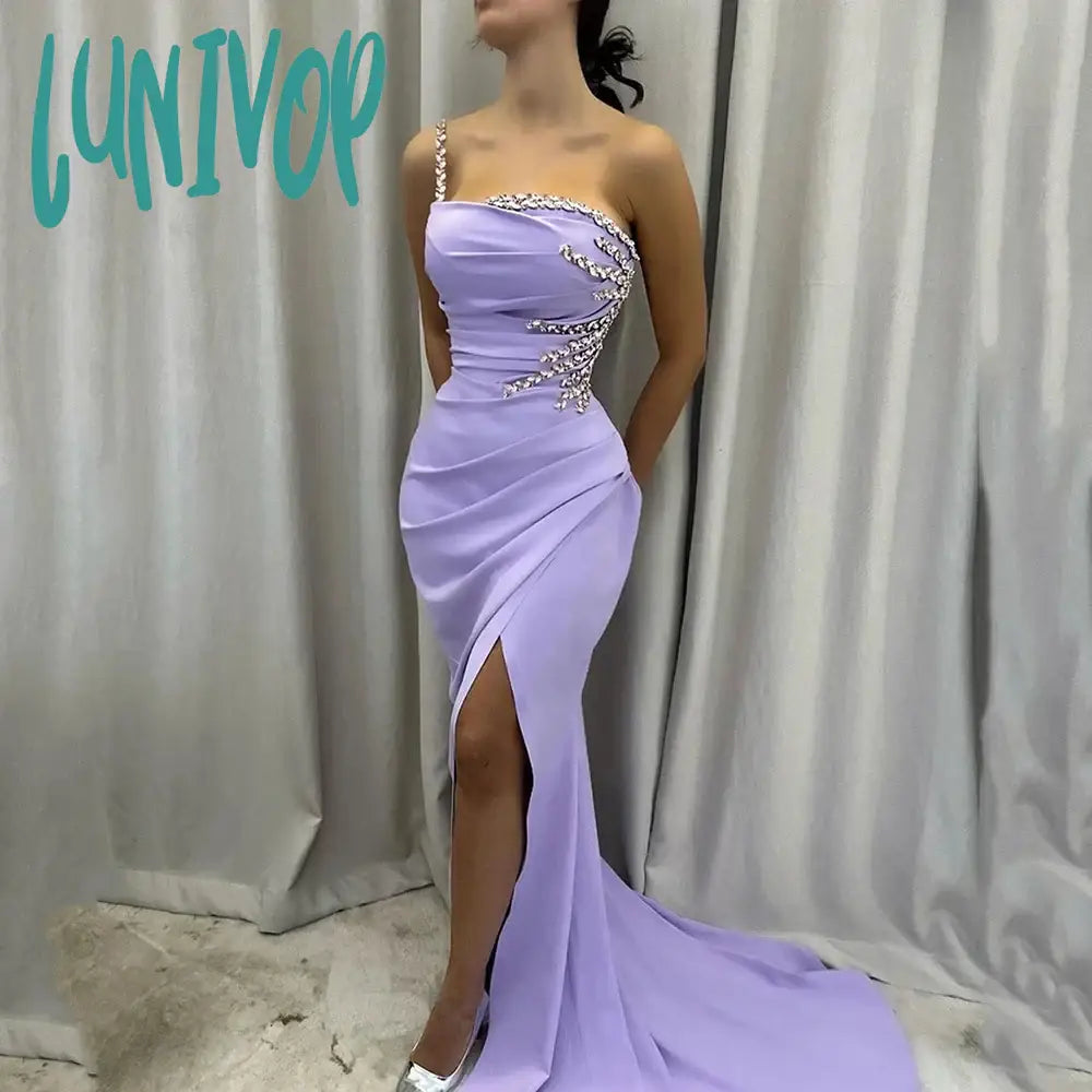Lunivop Sweetheart Beaded Crystal Evening Dresses 2024 Floor-Length Sexy Mermaid Court Party Gown Side Split Arab for Women Tunics Custom made Lunivop Sweetheart Beaded Crystal Evening Dresses 2024 Floor-Length Sexy Mermaid Court Party Gown Side Split Arab for Women Tunics Custom made