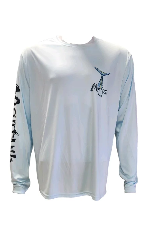 Adult Montauk The End Chasin Tail DriFit Performane Long Sleeve Tee Zippered Buttoned Snapped Zippered Buttoned Snapped Adult Montauk The End Chasin Tail DriFit Performane Long Sleeve Tee Zippered Buttoned Snapped Zippered Buttoned Snapped