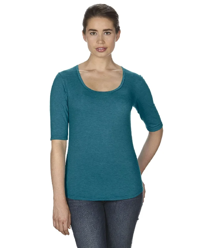 Anvil Ladies Triblend Deep Scoop Half-Sleeve T-Shirt | Hth Galap Blue Satin Blend Silk Blend Wool Blend Satin Blend Silk Blend Wool Blend Anvil Ladies Triblend Deep Scoop Half-Sleeve T-Shirt | Hth Galap Blue Satin Blend Silk Blend Wool Blend Satin Blend Silk Blend Wool Blend