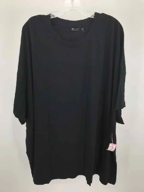 Pre-Owned Asos Black Size 3XL T-shirt Hooded Caped Shawl Collar Hooded Caped Shawl Collar