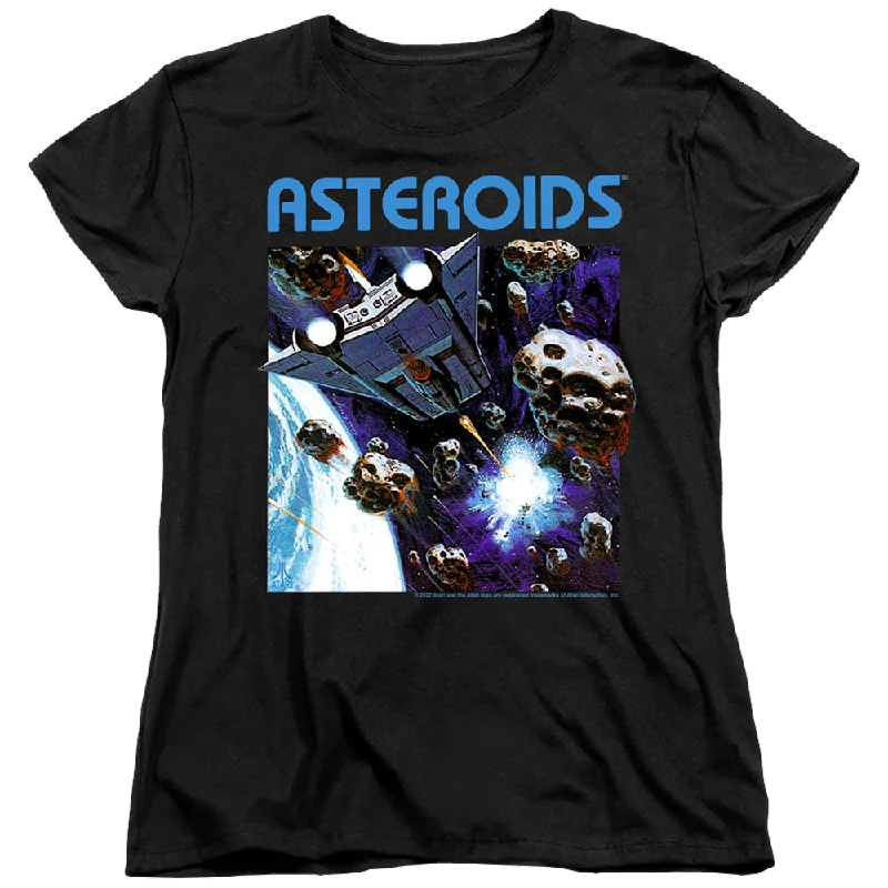 Atari 2600 Asteroids - Women's T-Shirt Welt Pockets Slit Pockets Flap Pockets Welt Pockets Slit Pockets Flap Pockets Atari 2600 Asteroids - Women's T-Shirt Welt Pockets Slit Pockets Flap Pockets Welt Pockets Slit Pockets Flap Pockets