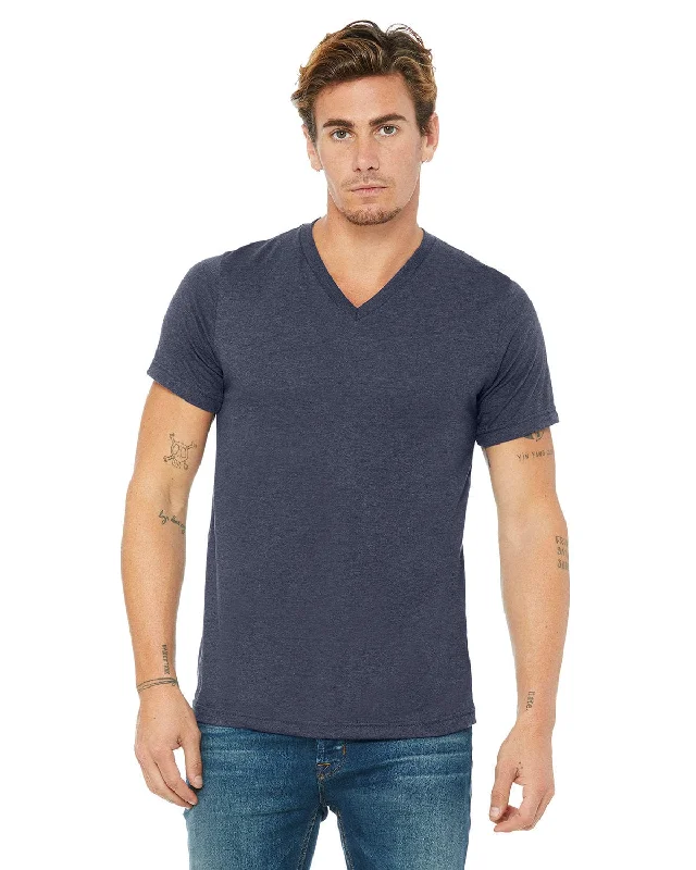 Bella+Canvas Unisex V-Neck T-Shirt | Heather Navy Chenille Blend Fleece Blend Nylon Blend Chenille Blend Fleece Blend Nylon Blend Bella+Canvas Unisex V-Neck T-Shirt | Heather Navy Chenille Blend Fleece Blend Nylon Blend Chenille Blend Fleece Blend Nylon Blend