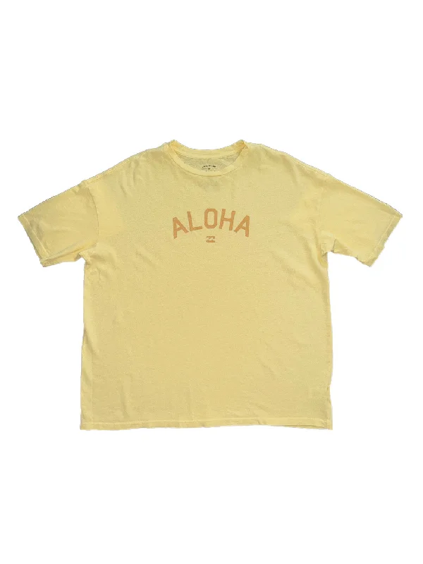BILLABONG EASY STREET WOMENS TEE - YELLOW Beaded Sequined Faux Fur Beaded Sequined Faux Fur BILLABONG EASY STREET WOMENS TEE - YELLOW Beaded Sequined Faux Fur Beaded Sequined Faux Fur
