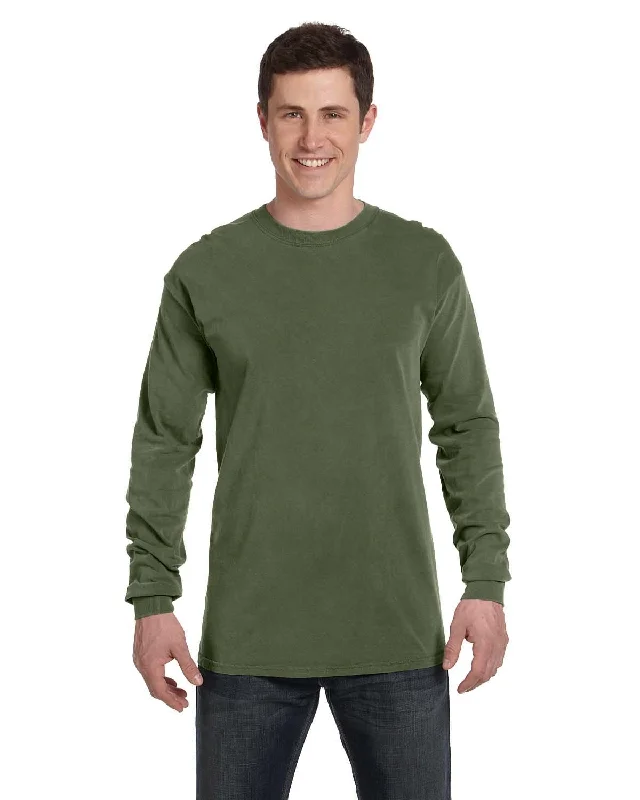 Comfort Colors Garment-Dyed Long Sleeve T-Shirt | Hemp Ribbed T-Shirt High Neck Heavyweight Ribbed T-Shirt High Neck Heavyweight Comfort Colors Garment-Dyed Long Sleeve T-Shirt | Hemp Ribbed T-Shirt High Neck Heavyweight Ribbed T-Shirt High Neck Heavyweight