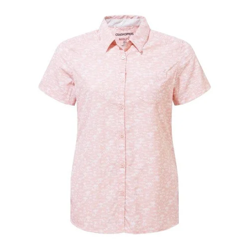 Craghoppers Womens/Ladies Nosilife Tillia Printed Short-Sleeved Shirt V-Neck T-Shirt Long Sleeve Cotton V-Neck T-Shirt Long Sleeve Cotton Craghoppers Womens/Ladies Nosilife Tillia Printed Short-Sleeved Shirt V-Neck T-Shirt Long Sleeve Cotton V-Neck T-Shirt Long Sleeve Cotton