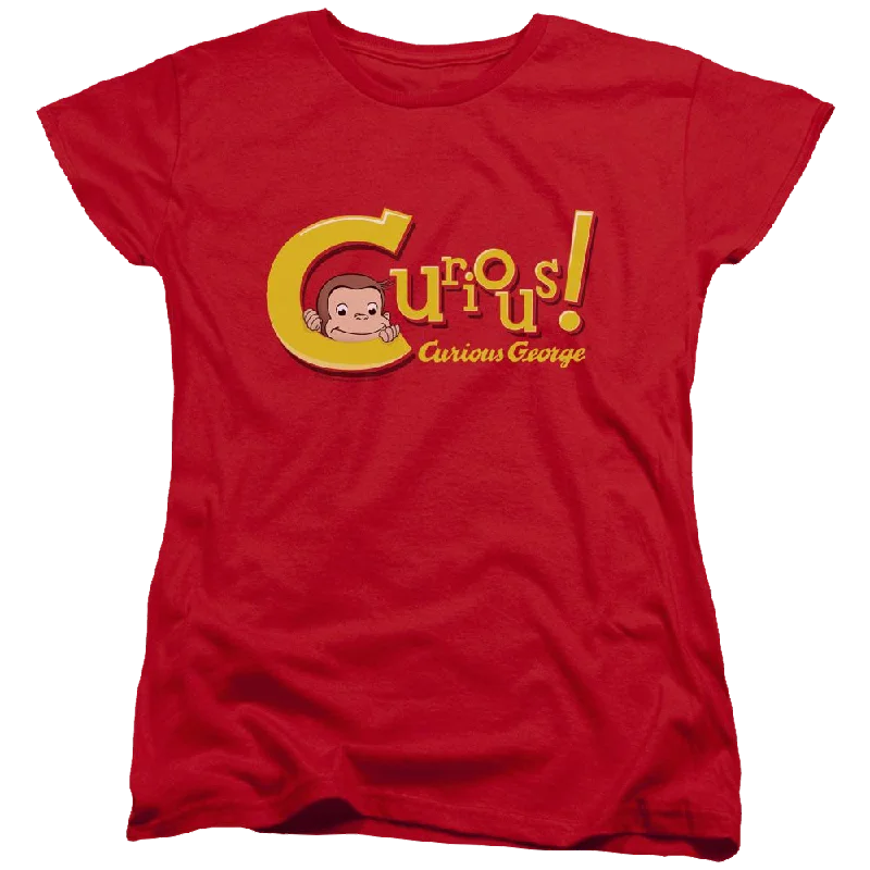 Curious George Curious - Women's T-Shirt Graphic Embroidered Appliqued Graphic Embroidered Appliqued Curious George Curious - Women's T-Shirt Graphic Embroidered Appliqued Graphic Embroidered Appliqued