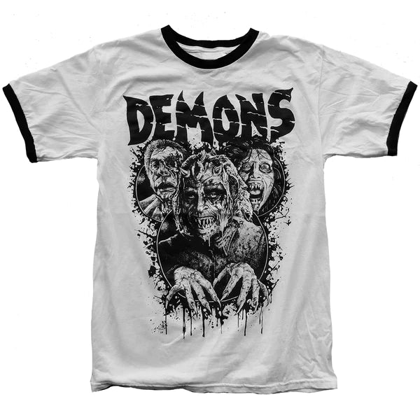 DEMONS RINGER TEE Ribbed T-Shirt High Neck Heavyweight Ribbed T-Shirt High Neck Heavyweight