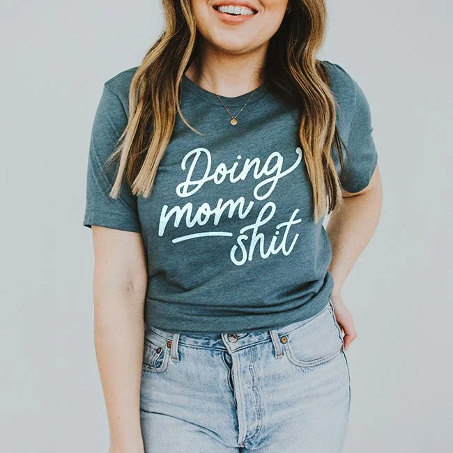 Doing Mom Shit Lightweight Tee Rayon Velvet Corduroy Rayon Velvet Corduroy