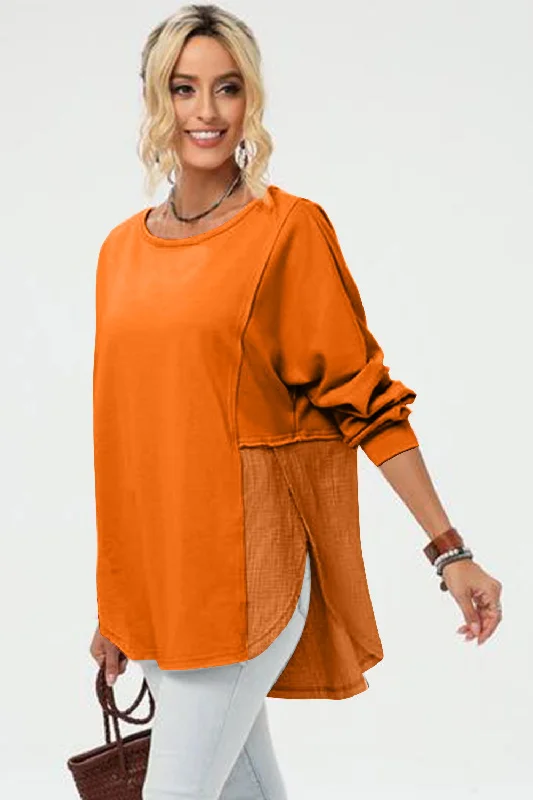 Double Take Full Size Long Sleeve High-Low T-Shirt Polka Dot Checkered Tartan Polka Dot Checkered Tartan Double Take Full Size Long Sleeve High-Low T-Shirt Polka Dot Checkered Tartan Polka Dot Checkered Tartan