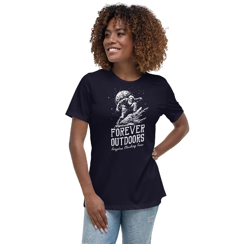 Forever Outdoors - Sisyphus Climbing Tours - Women's T-Shirt Zippered Front Buttoned Front Snap Front Zippered Front Buttoned Front Snap Front Forever Outdoors - Sisyphus Climbing Tours - Women's T-Shirt Zippered Front Buttoned Front Snap Front Zippered Front Buttoned Front Snap Front