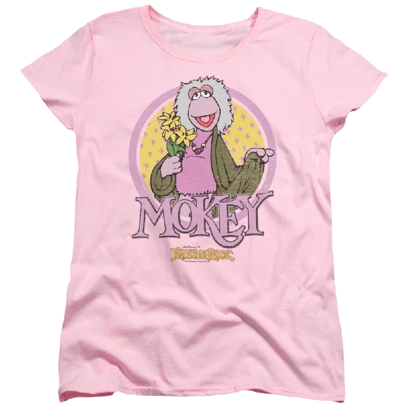 Fraggle Rock Mokey Circle - Women's T-Shirt Casual Formal Business Casual Formal Business