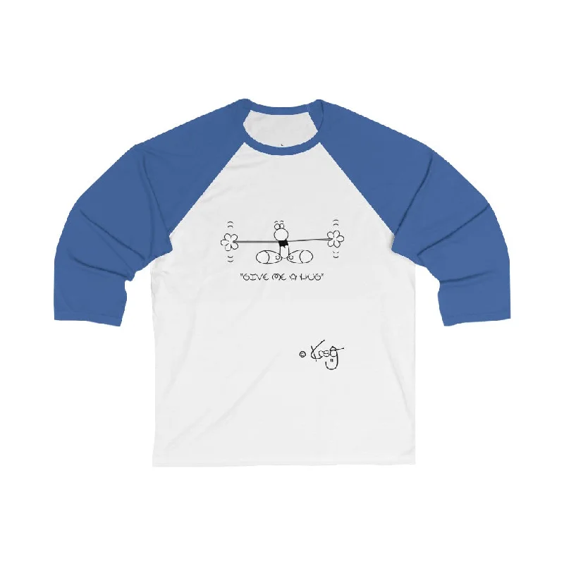 Give Me a Hug,Unisex 3\4 Sleeve Baseball Tee Hooded Caped Shawl Collar Hooded Caped Shawl Collar Give Me a Hug,Unisex 3\4 Sleeve Baseball Tee Hooded Caped Shawl Collar Hooded Caped Shawl Collar