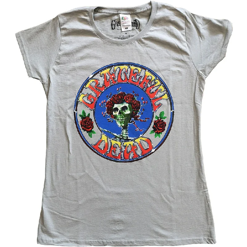 Grateful Dead Bertha Circle Vintage Wash Ladies T-Shirt Sequined Glittery Shiny Sequined Glittery Shiny