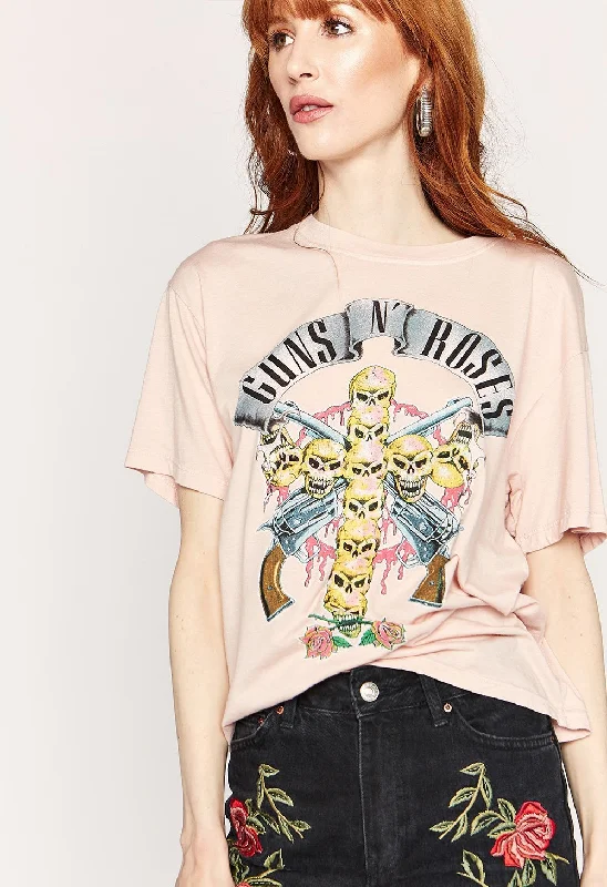 Guns N' Roses Skull Cross Boyfriend T-Shirt - Blush Polka Dot Checkered Tartan Polka Dot Checkered Tartan Guns N' Roses Skull Cross Boyfriend T-Shirt - Blush Polka Dot Checkered Tartan Polka Dot Checkered Tartan